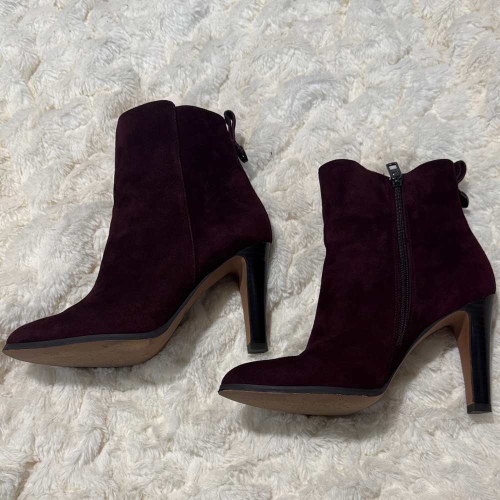 Coach Dark Burgundy Jenna Ankle Booties - Picture 6 of 8